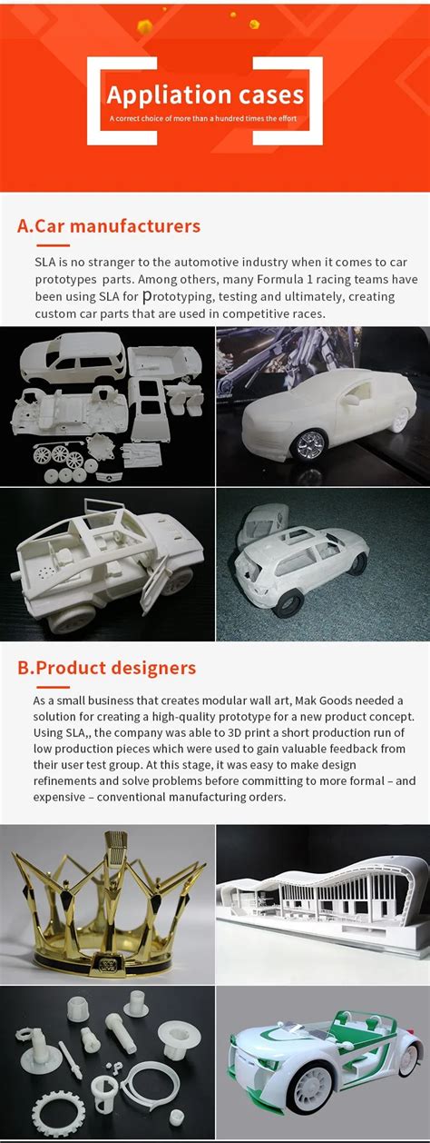 Cheap Price Precision 3D Printing Toy Model Car SLS SLA Sla Resin Prototype