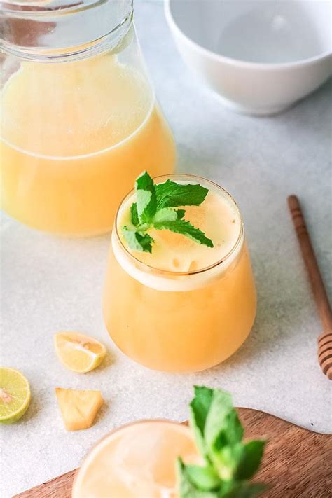 Refreshing Lime Pineapple Agua Fresca Xoxobella