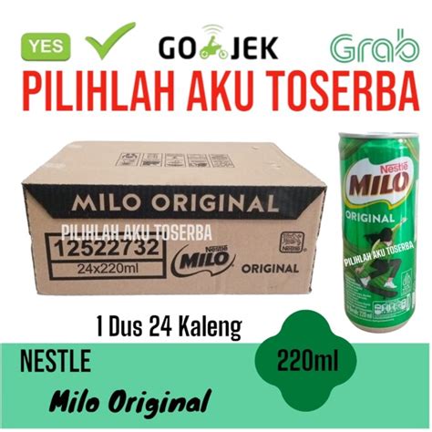 Jual Nestle Milo Activ Go Original Kaleng Ml Dus Isi Can