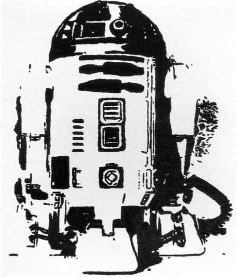 Star Wars R2 D2 Painting By Groovyfrem On Deviantart