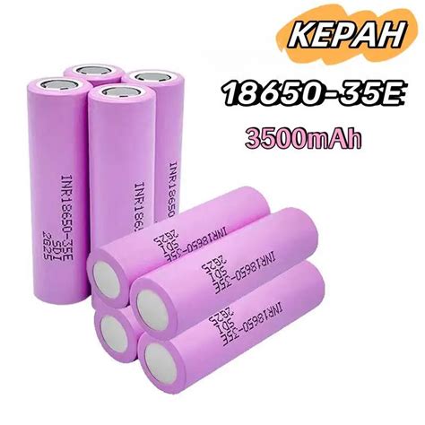 Bateria Recarreg Vel 18650 Li Ion INR18650 35E 3500 MAh 3 7V 3500 MAh