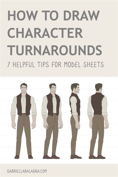 how to draw character turnarounds in 7 helpful tips for model sheets by gabiellabaana