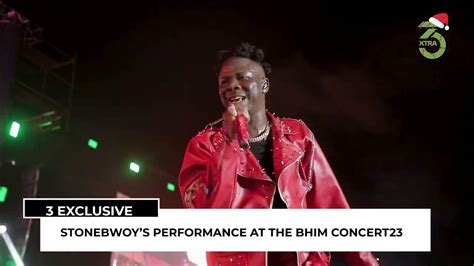 Stonebwoys Full Perf At Bhim Concert Youtube