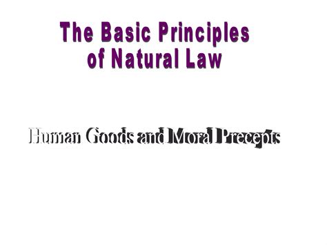 Natural Law Ppt