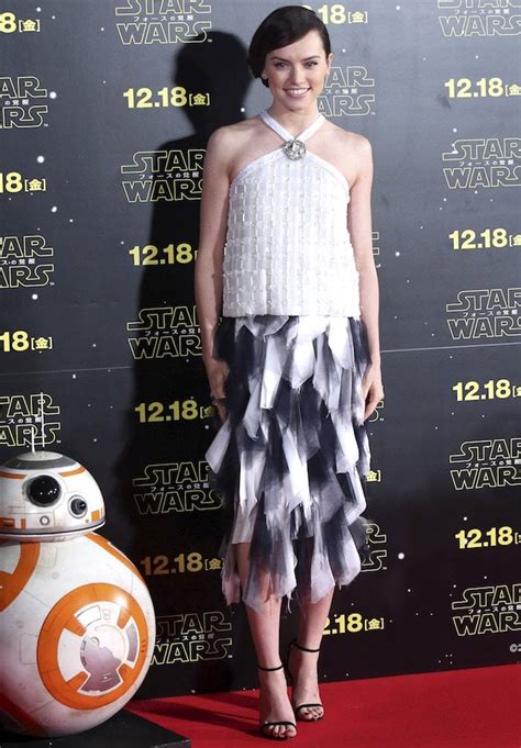 Daisy Ridley With Side Bun Hairstyle In Last Empress Pumps In Japan