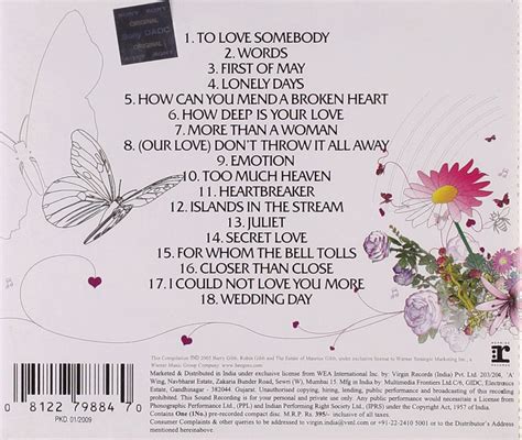 Bee Gees Love Songs Cd Opus A