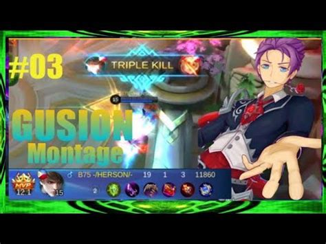 Gusion Montage Handspeed Like Astre Mobile Legends Youtube