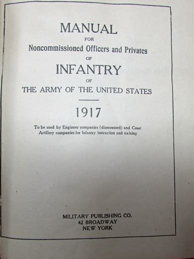 Stewarts Military Antiques Us Wwi Era Manual For Nco S Privates