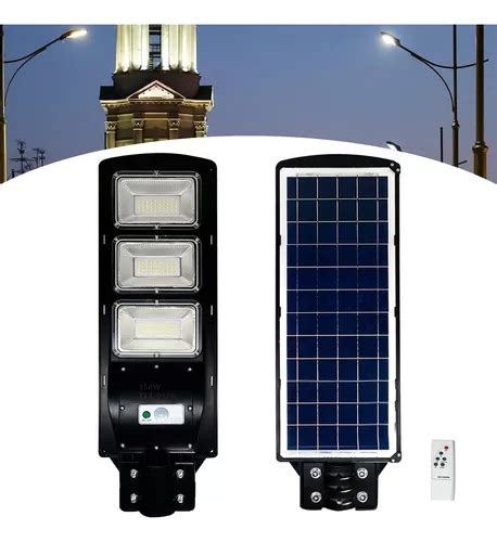 Lumin Ria Solar P Blica Rua Led W C Sensor C Haste Parede Frete Gr Tis