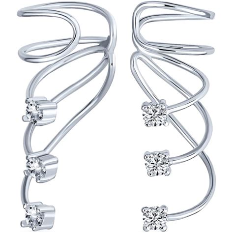 Boucles d oreilles spirale en argent sterling et plaqué or Un bijou