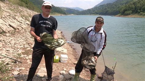 Pecanje Bele Ribe Na Plovak Zavojsko Jezero Kod Pirota Ronjenje Na