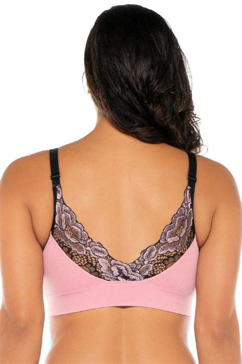 Rhonda Shear Seamless Ahh Bra With Lace Back Detail 9363