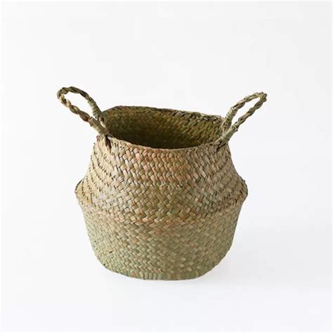 PANIER DE RANGEMENT Haute Qualit Plantation Fleur Pot Rotin Suspendu