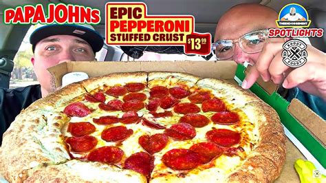 Papa Johns® Epic Pepperoni Stuffed Pizza Review 🍕💡 Theendorsement