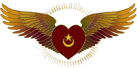 Sufi Symbol Heart With Wings