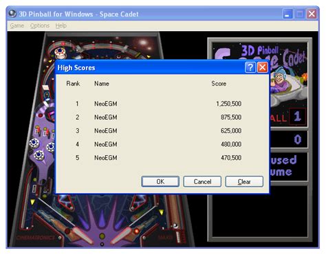 3D Pinball for Windows (Space Cadet) Cracker – How To Modify High ...