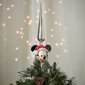 Disney D Coration De Sapin En Verre Motif P Re No L Mickey Mouse