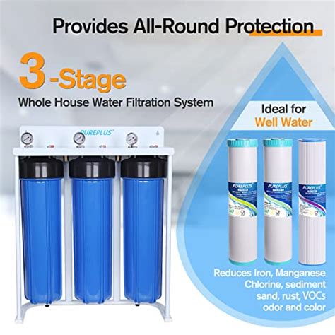 Pureplus Whole House Water Filter Stage Home Water Filtration