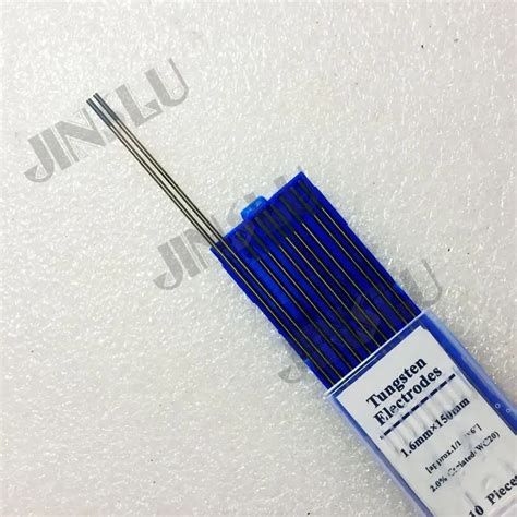 Free Shipping 2 Ceriated WC20 TIG Welding Tungsten Electrode Size 1 6