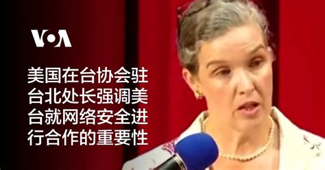 美国在台协会驻台北处长强调美台就网络安全进行合作的重要性