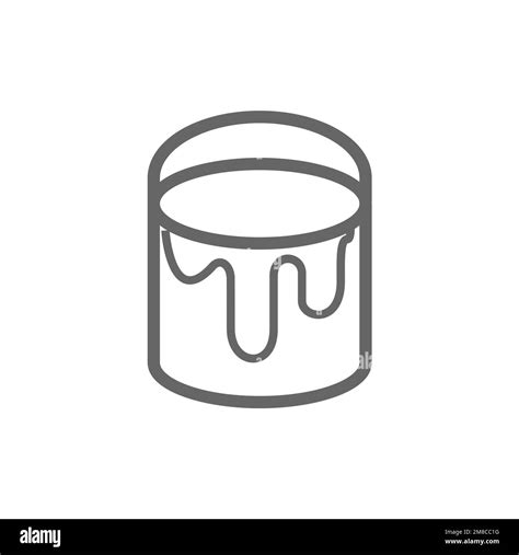 Paint Bucket Icon Common Graphic Resources Vector Illustration Stock