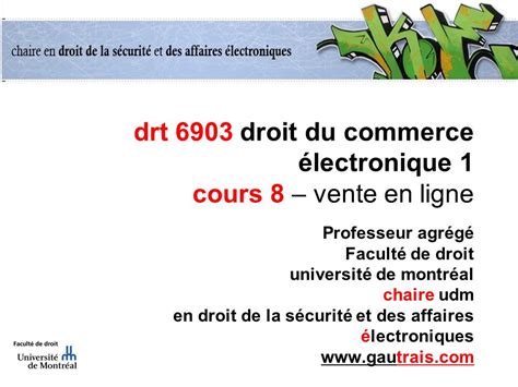 Drt Droit Du Commerce Lectronique Cours Vente En Ligne