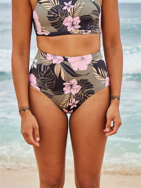 ROXY Pro The Up Surge Braguita De Bikini De Cintura Alta Para Mujer