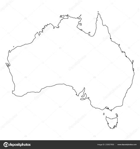 Australia Map Image Outline Infoupdate Org