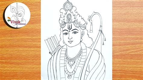 How To Draw Lord Shree Rama Lord Shree Rama Drawing Step By Step