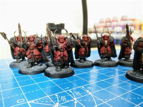 Chaos Warriors of Khorne. Work in progress - want to get these done by ...