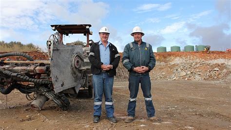 Perilya Broken Hills Managing Director Andrew Lord With Potosi Mine