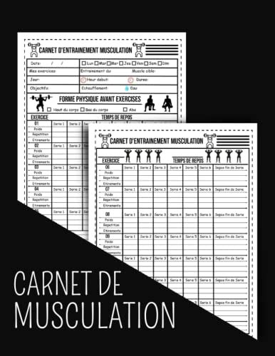 Carnet De Musculation Livre De Bord D Entra Nement Pour Hommes Et