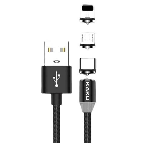 Cablu Magnetic 3in1 KakuSiga USB C Lightning Micro USB Incarcare