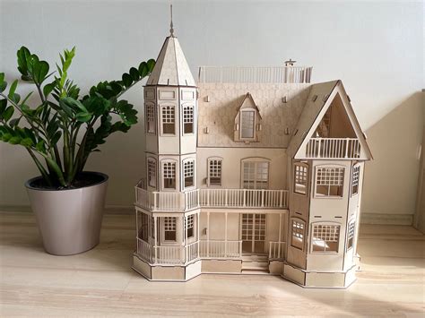 Gothic Home Dollhouse Kit Gothic Mansion Diy Dollhouse Kit Etsy