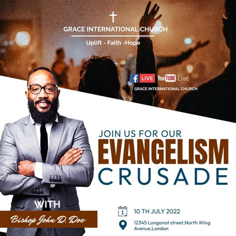 Evangelism Crusade Flyer Template Postermywall