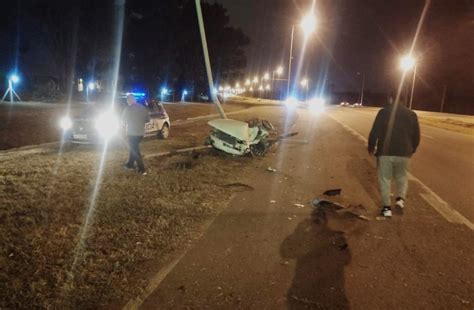 Volc Un Auto En La Ruta A La Altura De Santa Ana Redacci N Alta Gracia