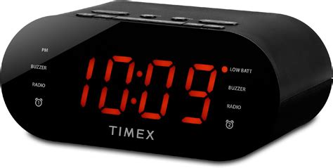 Timex T Gy Am Fm Dual Alarm Clock Radio With Inch Green Display