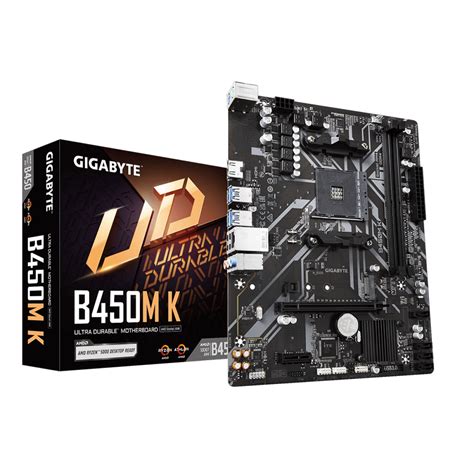 Placa Mãe Gigabyte B450M K Chipset B450 AMD AM4 MATX DDR4