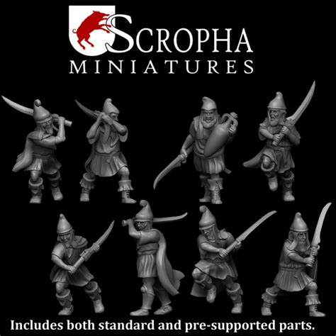 3D Printable Thracian Rhomphaia Warriors By Scropha Miniatures