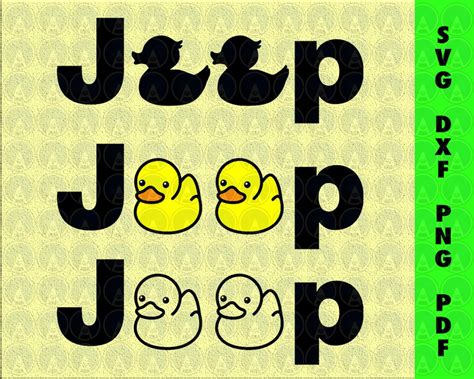 Duck Duck Jeep Jeep Wave Hands Jeep Duck Peace Love Jeep Etsy