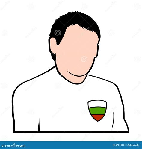 Bulgarian football player stock vector. Illustration of football - 6754100