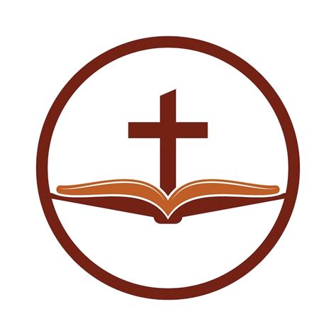 Premium Vector | Book church logo design icon bible church logo design vector cross and holy ...