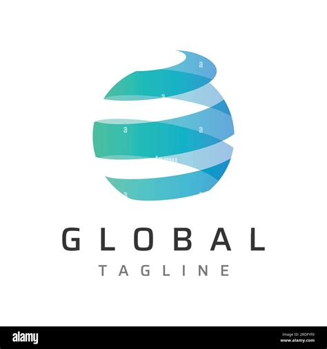 Modern Globe Or Globe Or Global Logo Vector Designworld Logo With