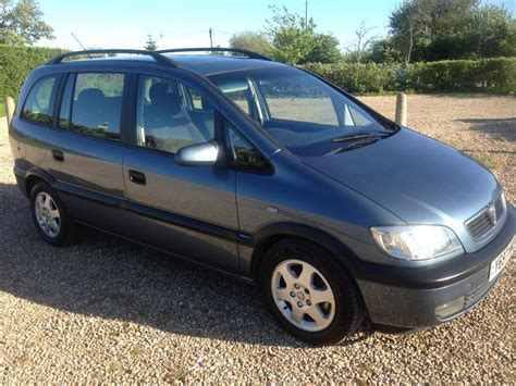 Vauxhall Zafira 20 Dti Elegance Manual 7 Seater In Blue 2001 Y Plate