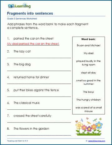 Simple Sentence Reading Practice