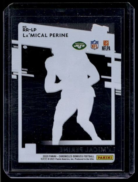 Panini Donruss Clearly La Mical Perine Rookie J New York Jets Rr