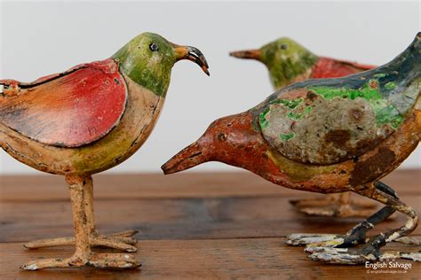 Rustic Birds Made From Reclaimed Metal