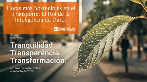 Flotas M S Sostenibles En El Transporte El Rol De La Inteligencia De Datos