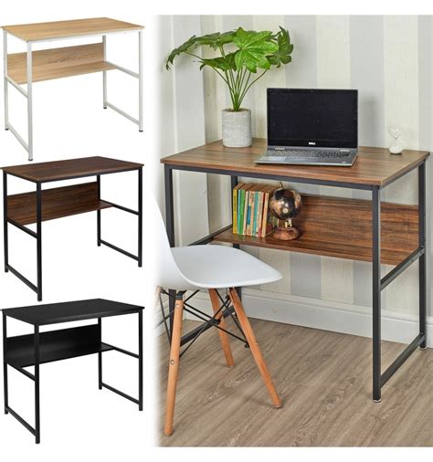 Metal And Wood Office Desk Unit