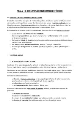 Tema El Constitucionalismo Hist Rico Textos Espa Oles Pdf